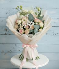 Букет цветов из:  Розы и Лизиантусы в Мисайлово