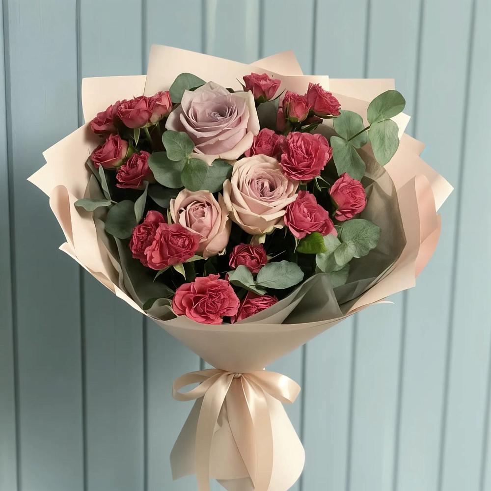 Букет цветов из: Гвоздики и Розы в Мисайлово