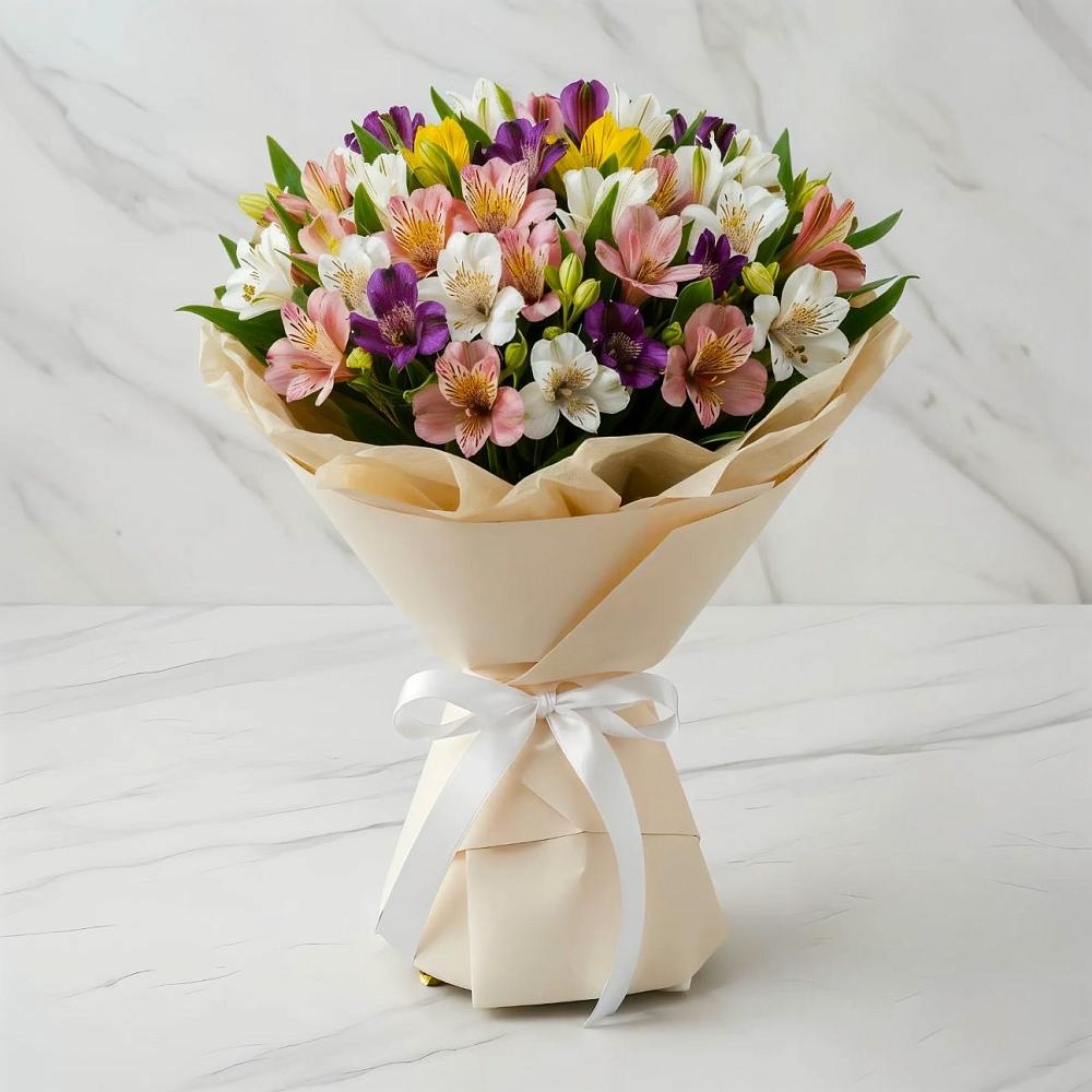 Букет цветов из: Альстромерии в Мисайлово