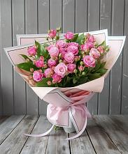 Букет Розовый кустик в Мисайлово