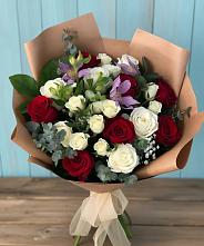 Букет цветов из:  Розы и Альстромерии в Мисайлово