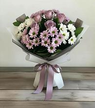 Букет цветов из:  Хризантемы и Розы #REPLACE_PRED# Мисайлово