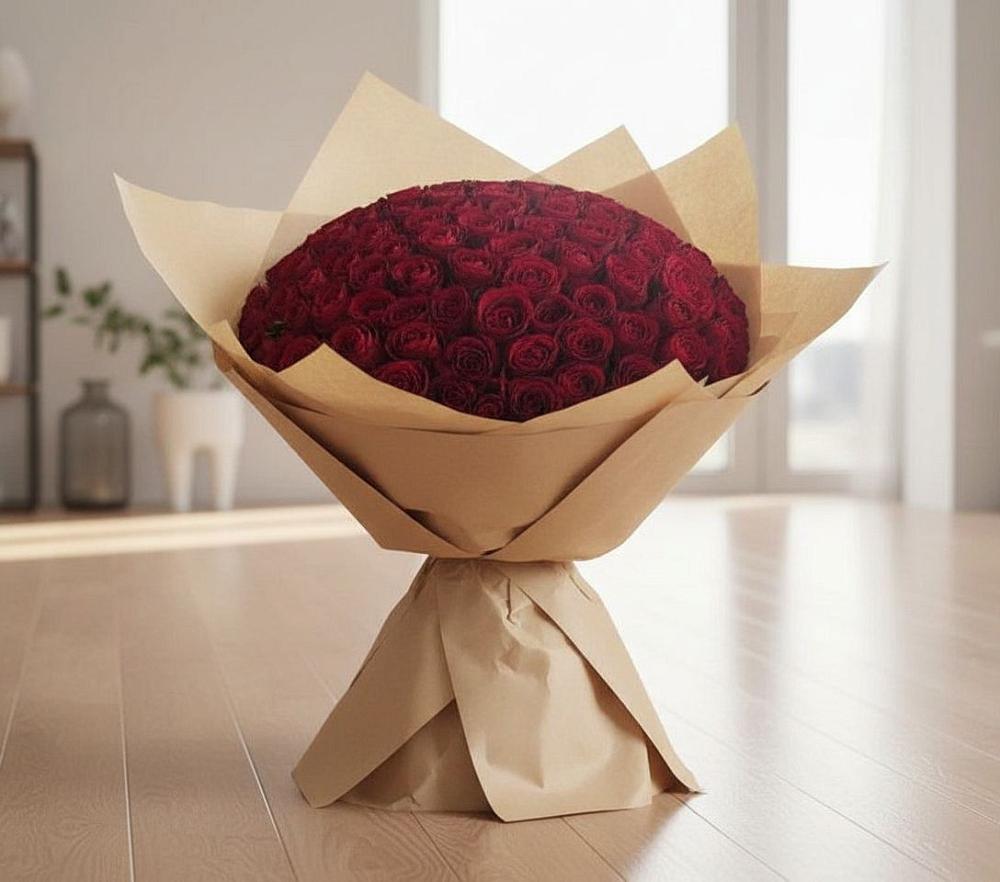 Букет 101 Красная роза в Мисайлово