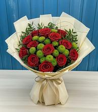 Букет цветов из:  Розы и Хризантемы в Мисайлово