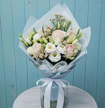 Букет цветов из:  Розы и Лизиантусы #REPLACE_PRED# Мисайлово