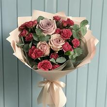 Букет цветов из:  Гвоздики и Розы в Мисайлово