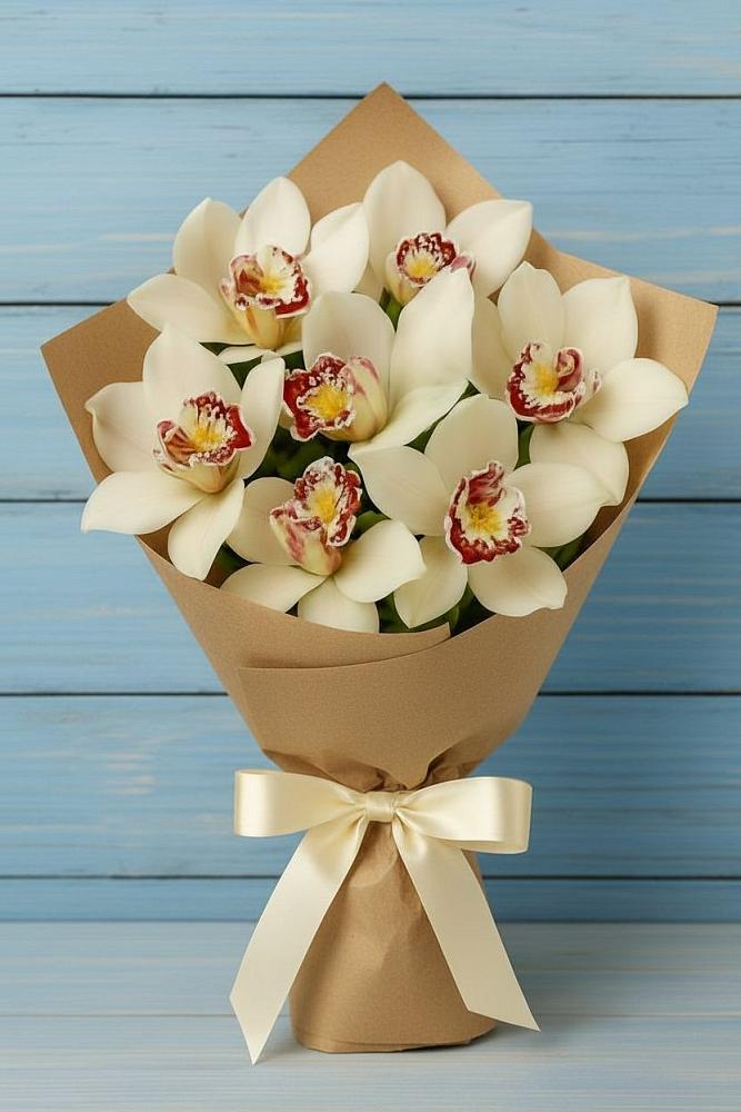 Букет цветов из: Орхидеи и Розы в Мисайлово